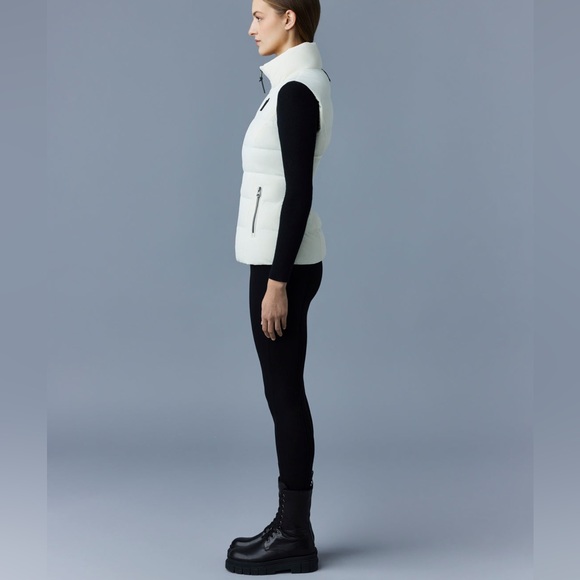 MACKAGE GISELA CREAM XS - BRAND NEW LADIES DOWN VEST - Picture 4 of 8